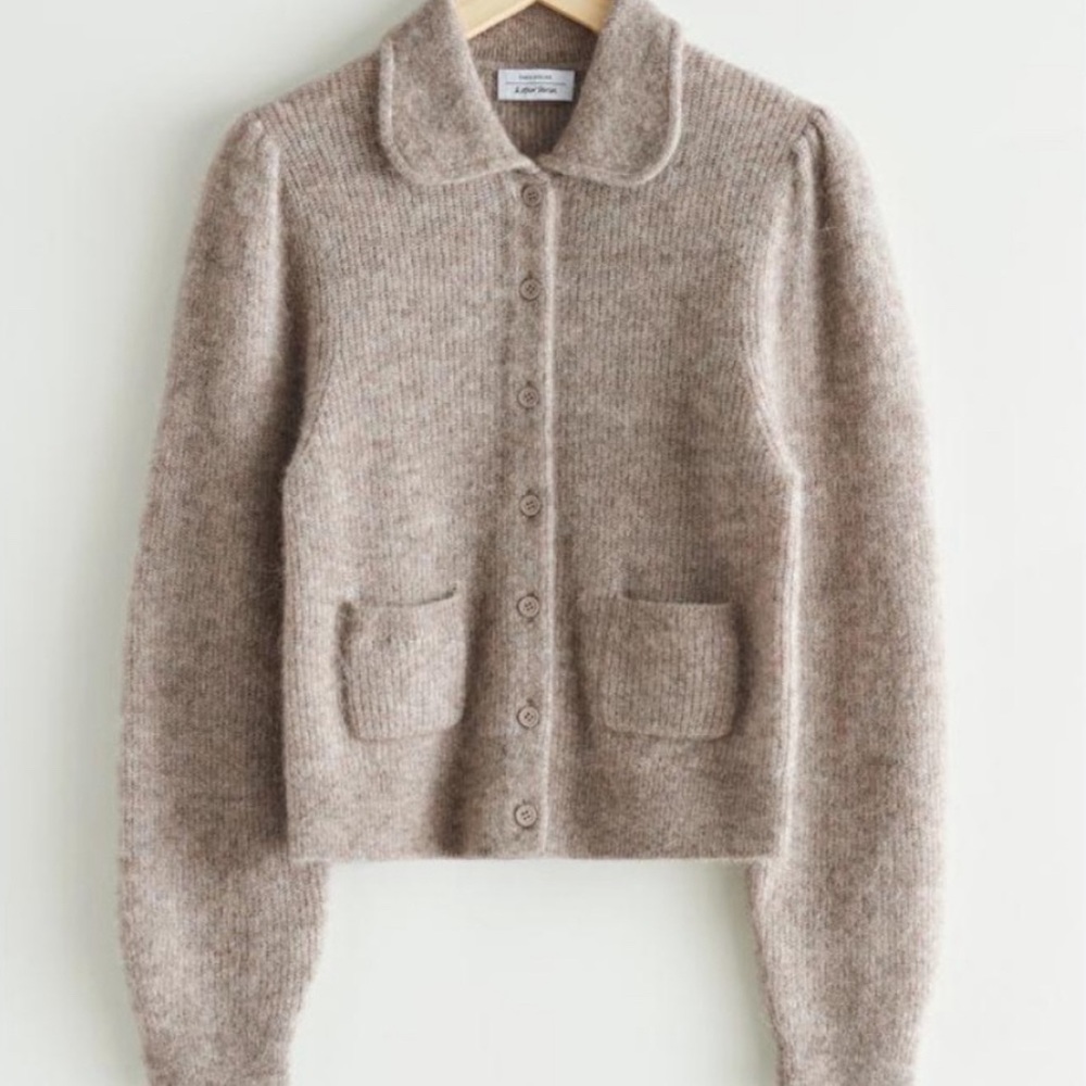 & other stories collar cardigan